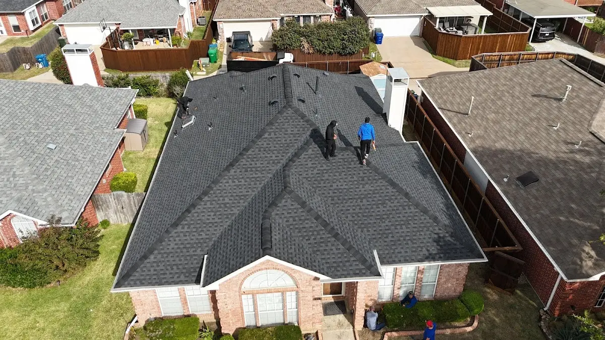 Commercial Roofing work in progress on a Salida del Sol Estates property